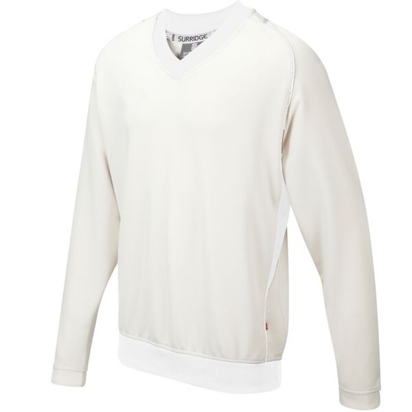 Dual Long Sleeve Sweater White Thumbnail
